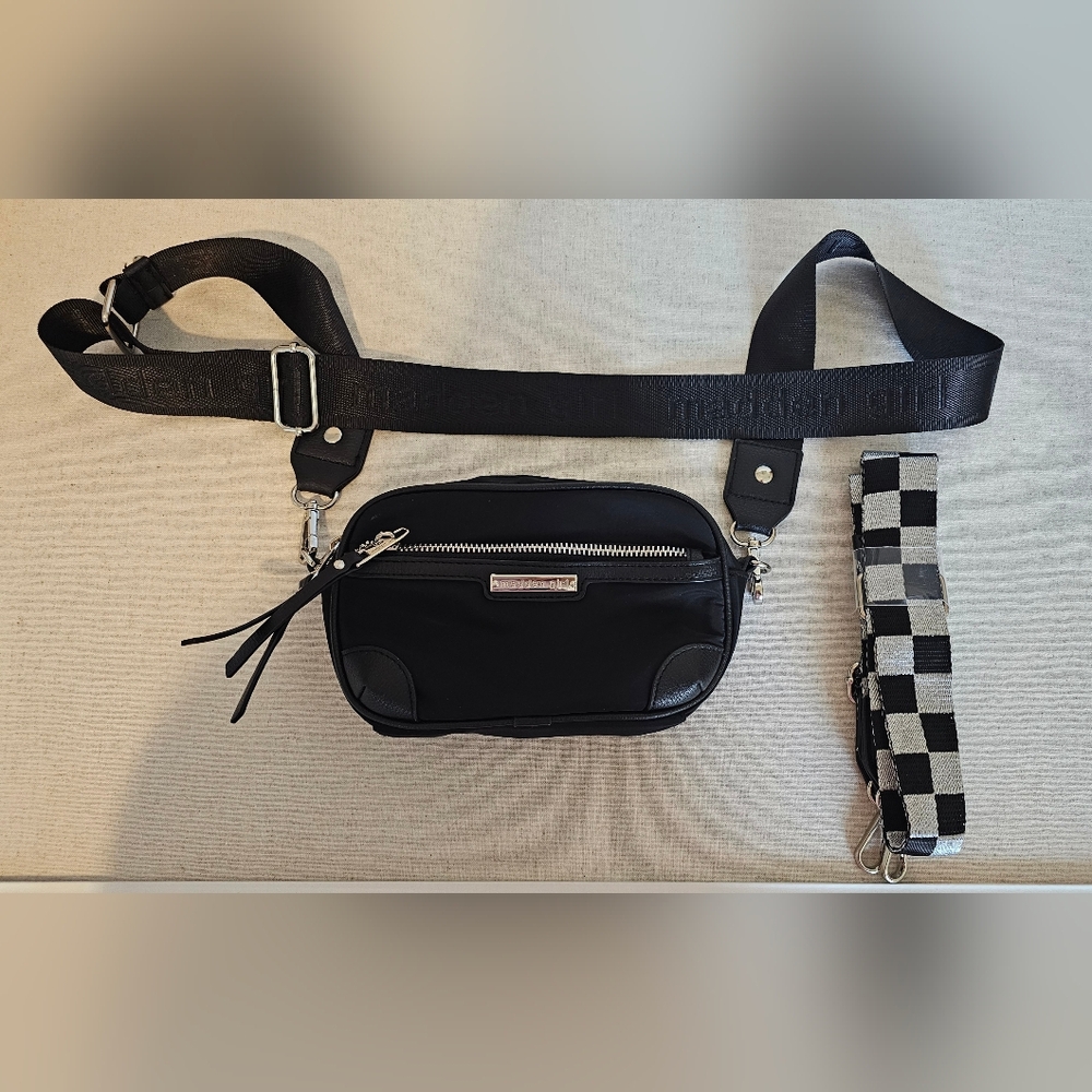 Madden Girl Fanny Pack Crossbody Handbag With Interchangeable Strap
